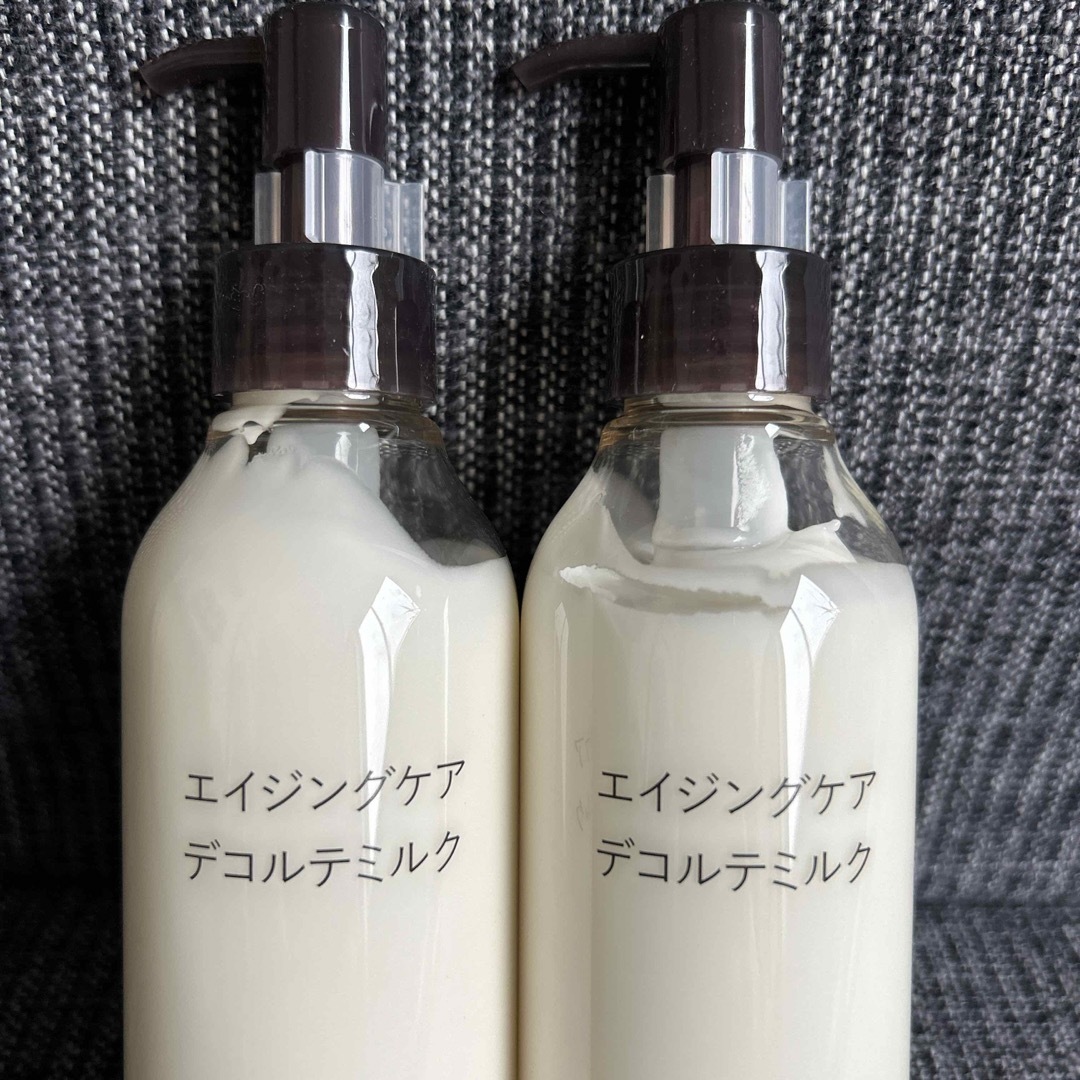 MUJI (無印良品)(ムジルシリョウヒン)の無印良品 エイジングケア デコルテミルク 200ml 2本セット 未使用品 コスメ/美容のスキンケア/基礎化粧品(乳液/ミルク)の商品写真