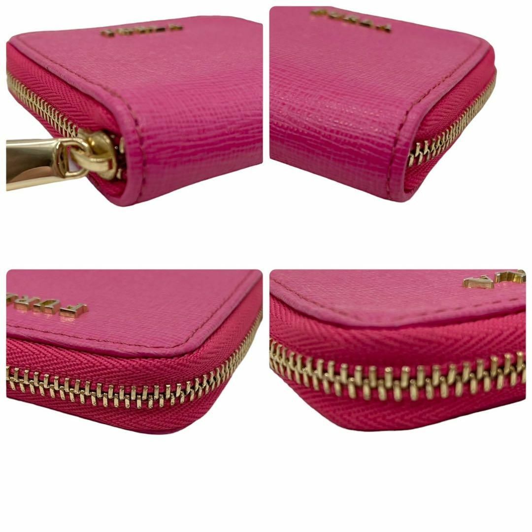 Furla(フルラ)の美品　FURLA フルラ　w2 コインケース　コンパクト　ピンク　ゴールド金具 レディースのファッション小物(コインケース)の商品写真