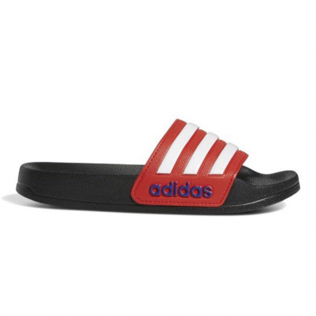 adidas(アディダス)のアディダス ジュニア アディレッタ シャワー サンダル 18センチ 新品 キッズ/ベビー/マタニティのキッズ靴/シューズ(15cm~)(サンダル)の商品写真