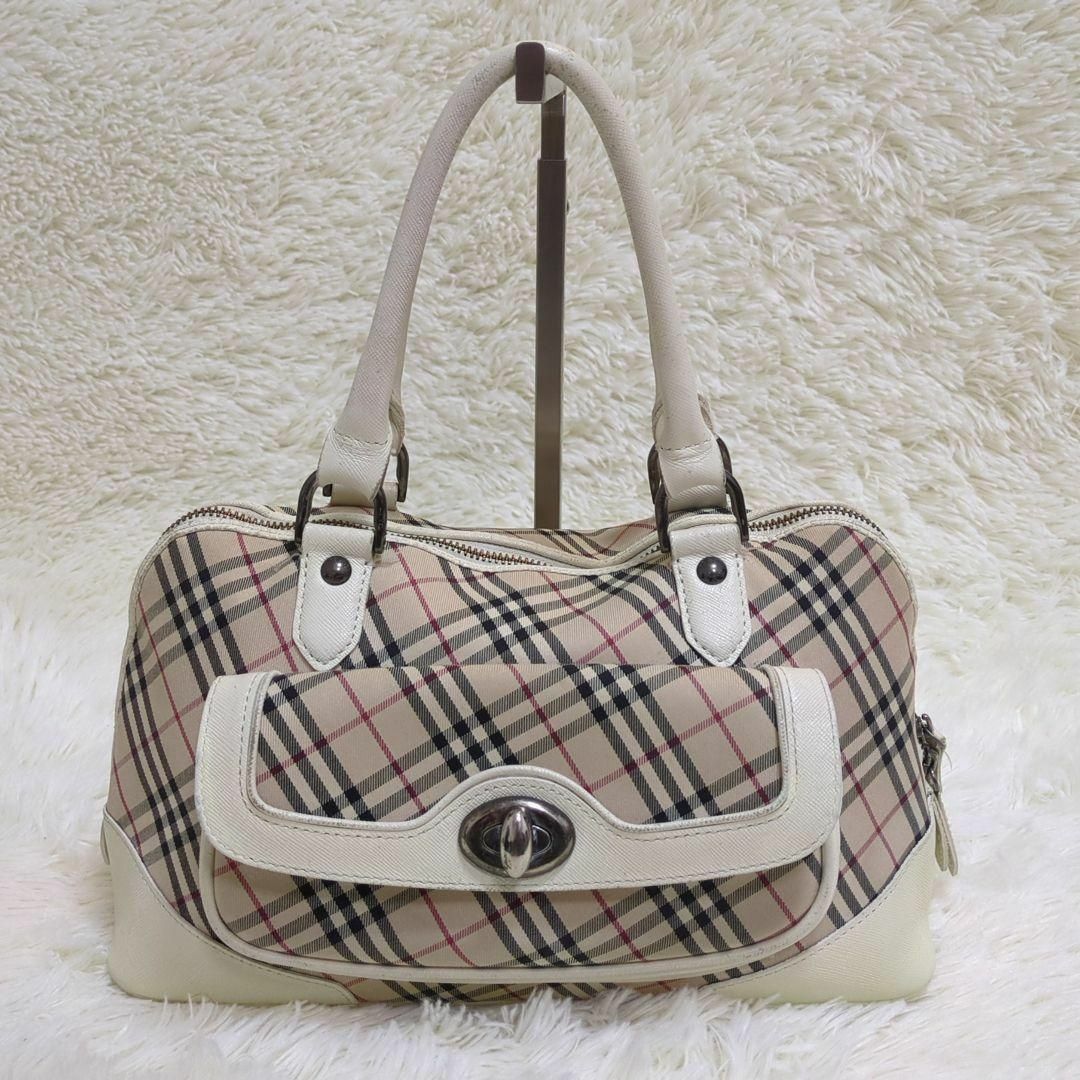 BURBERRY(バーバリー)の✨希少品✨　バーバリー　ノバチェック　ミニボストン　ターンロック　vintage レディースのバッグ(ボストンバッグ)の商品写真