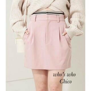 who's who Chico - 新品 Chico Wウエストラインゴムミニスカート