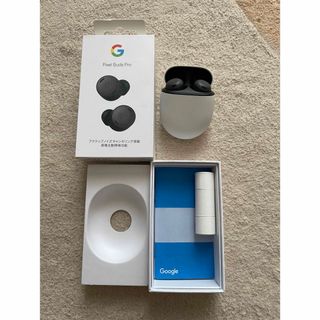 グーグルピクセル(Google Pixel)の美品　pixel buds pro ブラック　Bluetooth イヤホン(ヘッドフォン/イヤフォン)