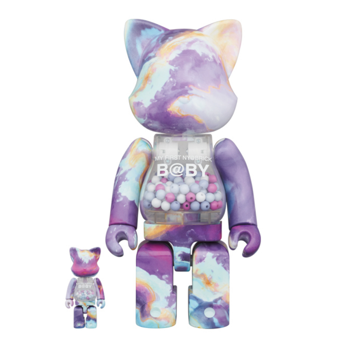 BE@RBRICK(ベアブリック)のMY FIRST NY@BRICK B@BY MARBLE 100 & 400％ エンタメ/ホビーのフィギュア(その他)の商品写真