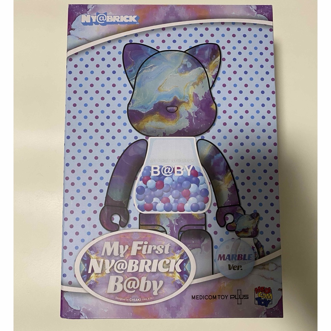 BE@RBRICK(ベアブリック)のMY FIRST NY@BRICK B@BY MARBLE 100 & 400％ エンタメ/ホビーのフィギュア(その他)の商品写真