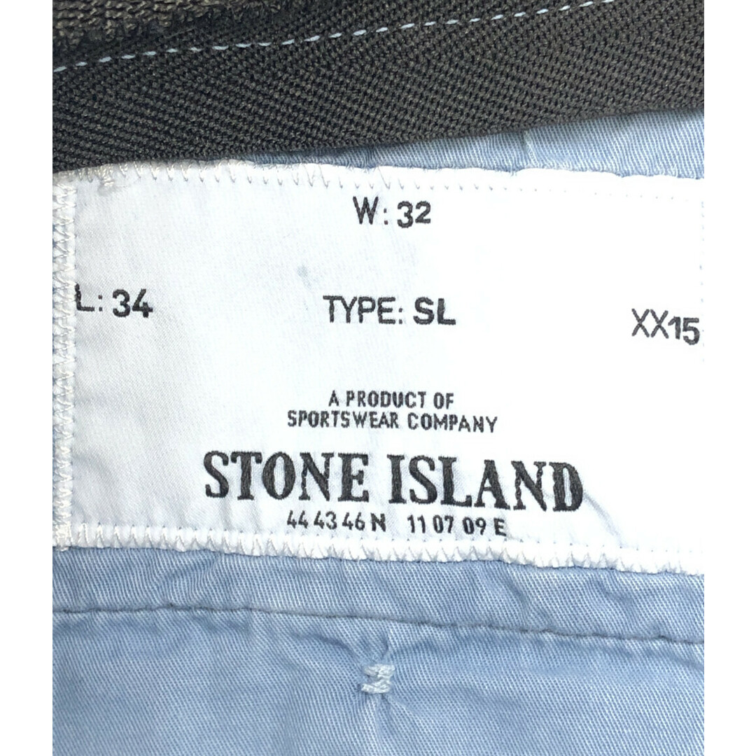 STONE ISLAND(ストーンアイランド)のストーンアイランド ハーフパンツ ボタンフライ メンズ W32 L35 メンズのパンツ(ショートパンツ)の商品写真