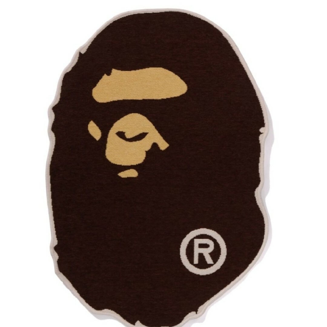 A BATHING APE(アベイシングエイプ)のA BATHING APE APE HEAD RUG S インテリア/住まい/日用品のラグ/カーペット/マット(ラグ)の商品写真