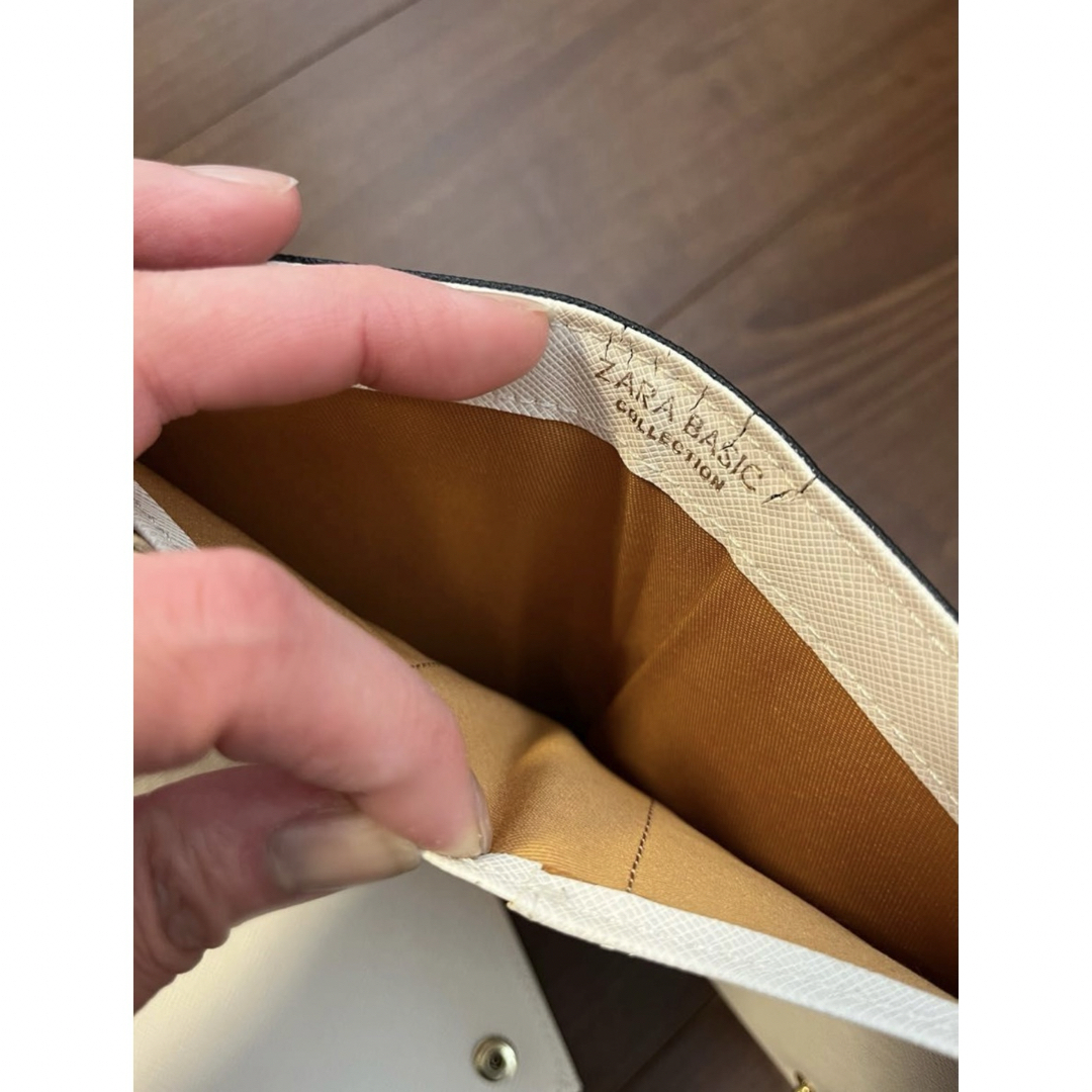 ZARA(ザラ)の美品★ZARA バイカラーウォレット 大容量 二つ折り レディースのファッション小物(財布)の商品写真