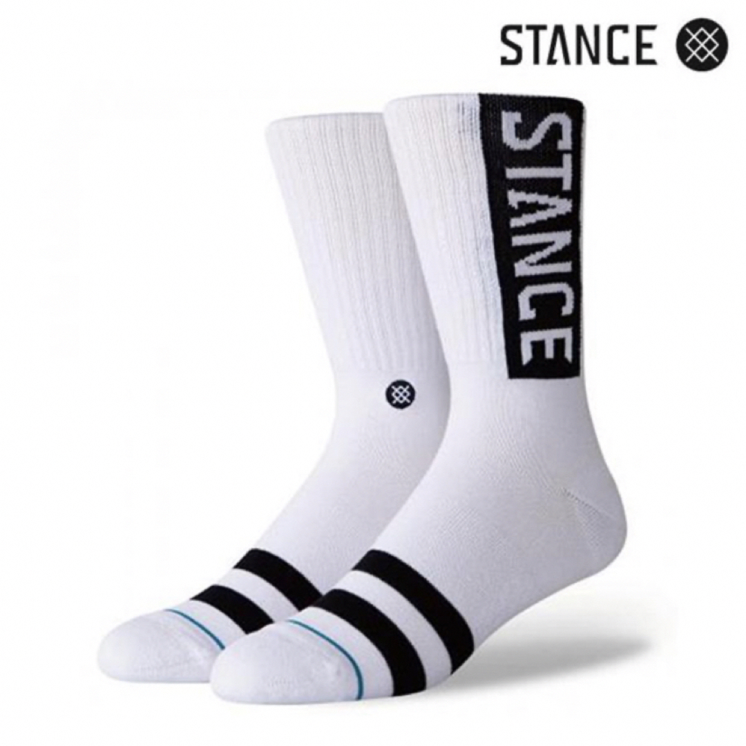 STANCE(スタンス)の新品　STANCE スタンス OG ソックス 【L】25.5〜29cm 黒白2足 メンズのレッグウェア(ソックス)の商品写真
