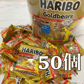 ハリボー(ハリボー)のハリボーゴールドベア コストコ ミニゴールドベア 小分け50個(菓子/デザート)