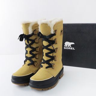 ソレル(SOREL)の極美品 ソレル SOREL TIVOLI IV TALL BOOT ティボリ IV トールブーツ 7.5/ベージュ 24.5cm ウォータープルーフ 防水【2400013770507】(ブーツ)