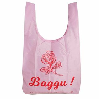 バグゥ(BAGGU)の新品未使用BAGGUエコバックStandard　Baggu!バラ(エコバッグ)