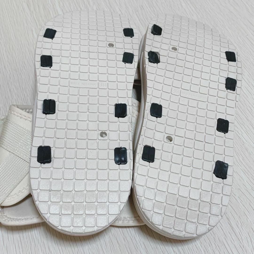 24.5cm 白 ホワイト サンダル　レディース 厚底サンダル　スポーツサンダル レディースの靴/シューズ(サンダル)の商品写真