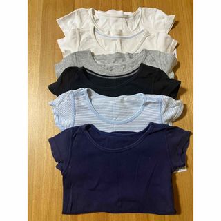 ユニクロ(UNIQLO)のユニクロ　UNIQLO 肌着　半袖　90  6枚セット(下着)