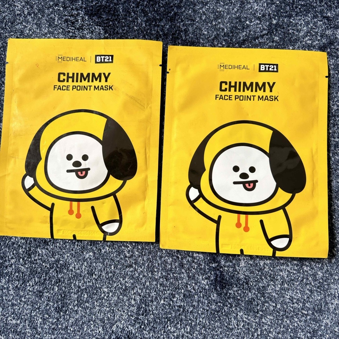 MEDIHEAL(メディヒール)のメディヒール　BT21 CHIMMY フェイスポイントマスク コスメ/美容のスキンケア/基礎化粧品(パック/フェイスマスク)の商品写真