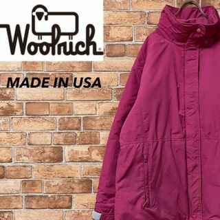 ウールリッチ(WOOLRICH)のウールリッチ　USA製　紺タグ　マウンテンジャケット　ジップアップ　古着女子　L(ブルゾン)