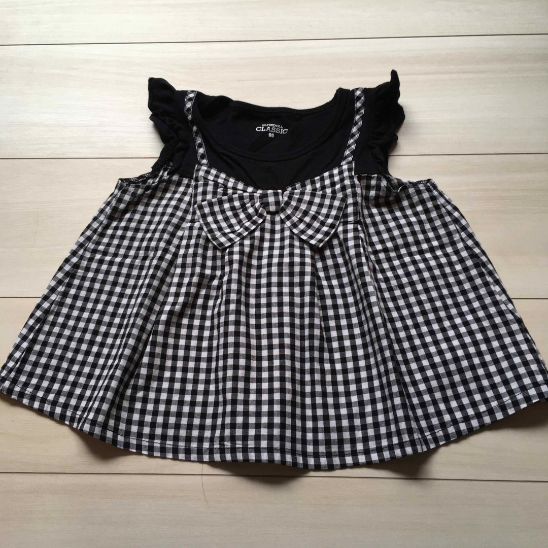 babyGAP(ベビーギャップ)のTシャツ　ワンピース　90  95 セット キッズ/ベビー/マタニティのキッズ服女の子用(90cm~)(Tシャツ/カットソー)の商品写真