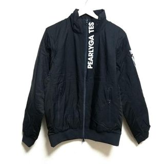 パーリーゲイツ(PEARLY GATES)のPEARLY GATES(パーリーゲイツ) ブルゾン サイズ5 XL メンズ美品  - ダークネイビー×白 長袖/中綿/リバーシブル/秋/冬(ブルゾン)