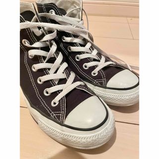 オールスター(ALL STAR（CONVERSE）)のコンバース  ハイカット　オールスター　ブラック　24.0(スニーカー)