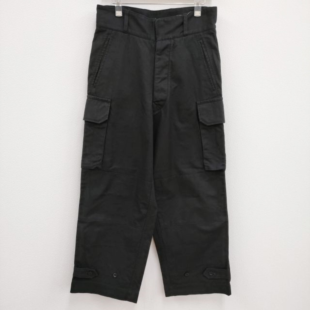 blurhms(ブラームス)のblurhms ROOTS STOCK Cotton Serge 47 Pants コットンサージ bROOTS22F05 サイズ2 カーゴパンツ ブラック メンズ ブラームス【中古】4-0304M♪ メンズのパンツ(ワークパンツ/カーゴパンツ)の商品写真