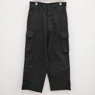 ブラームス(blurhms)のblurhms ROOTS STOCK Cotton Serge 47 Pants コットンサージ bROOTS22F05 サイズ2 カーゴパンツ ブラック メンズ ブラームス【中古】4-0304M♪(ワークパンツ/カーゴパンツ)