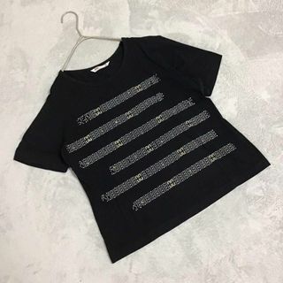 ダックス(DAKS)の【DAKS】ダックス(L) 半袖Tシャツ 日本　トップス　ブラック　プリント(Tシャツ(半袖/袖なし))