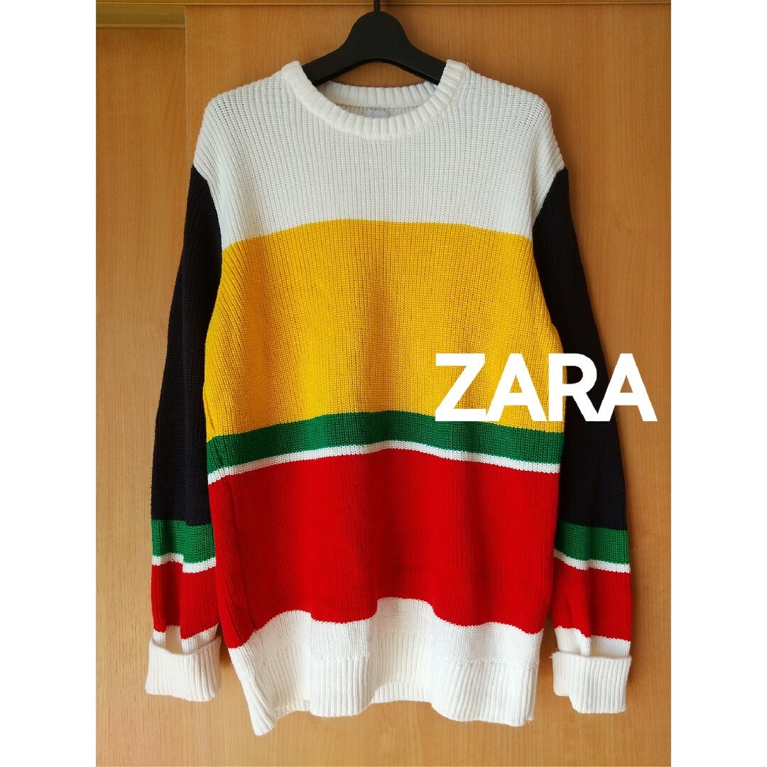 ZARA(ザラ)のZARA★ざっくりブロック配色ニット レディースのトップス(ニット/セーター)の商品写真