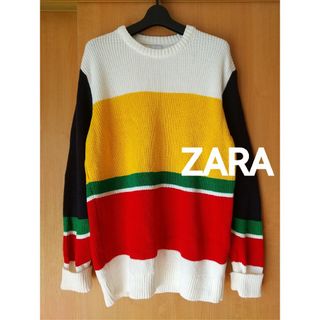 ザラ(ZARA)のZARA★ざっくりブロック配色ニット(ニット/セーター)