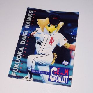 フクオカソフトバンクホークス(福岡ソフトバンクホークス)のプロ野球カード 1995 ハリーホーク チェックリスト(記念品/関連グッズ)