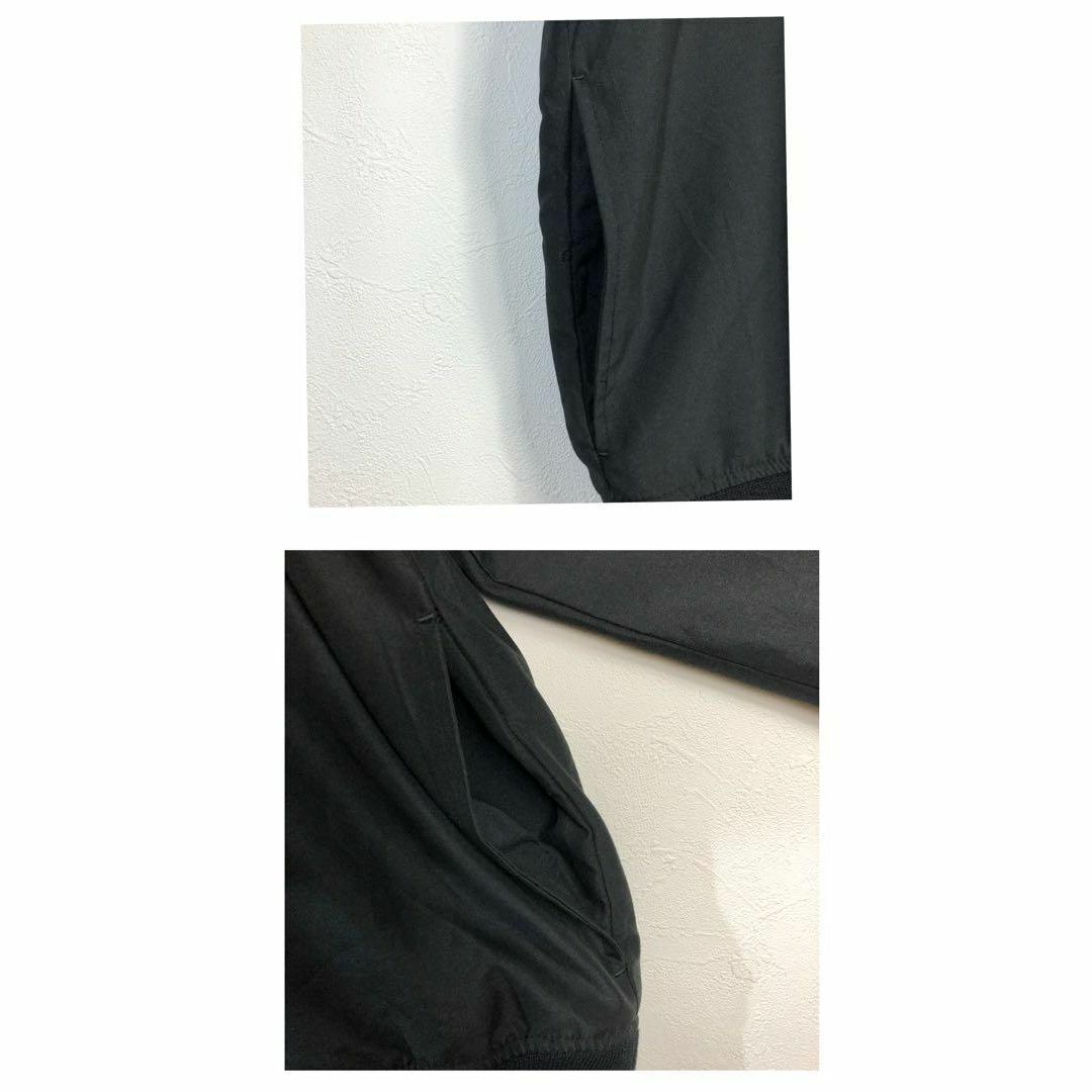 VINTAGE(ヴィンテージ)のプルオーバー ピステ 長袖 海外製 太アーム ゆるだぼ 黒 Lブラック 刺繍 メンズのジャケット/アウター(ナイロンジャケット)の商品写真