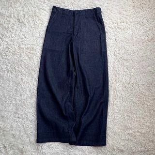 プランテーション(Plantation)の【美品】プランテーション/PLANTATION デニム ベイカーパンツ　ワイド(デニム/ジーンズ)