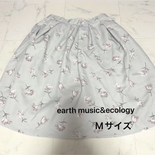 アースミュージックアンドエコロジー(earth music & ecology)のアースミュージックアンドエコロジー　花柄　スカート(ひざ丈スカート)