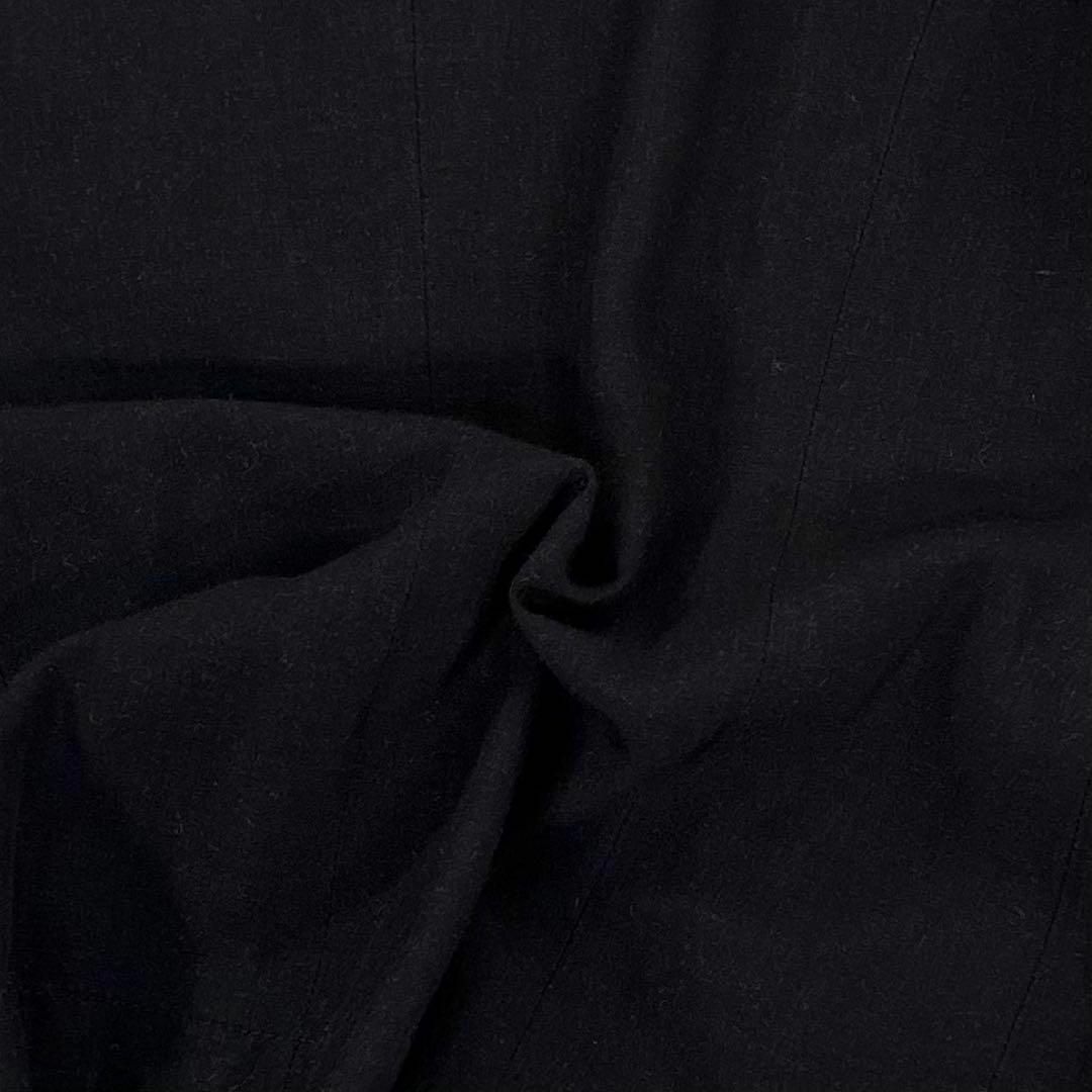 COMME des GARCONS(コムデギャルソン)の【美品】コムデギャルソン　シャツ ジャケット　レーヨン&シルク　ブラック　90s レディースのジャケット/アウター(ブルゾン)の商品写真