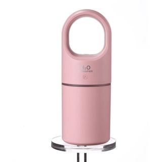 家庭用　アロマディフューザー　加湿器　450ml USB 超音波　ピンク(アロマディフューザー)