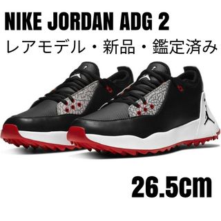 ジョーダン(Jordan Brand（NIKE）)の【新品箱なし・レアモデル】ナイキジョーダンADG 2 ブラックレッド26.5cm(シューズ)