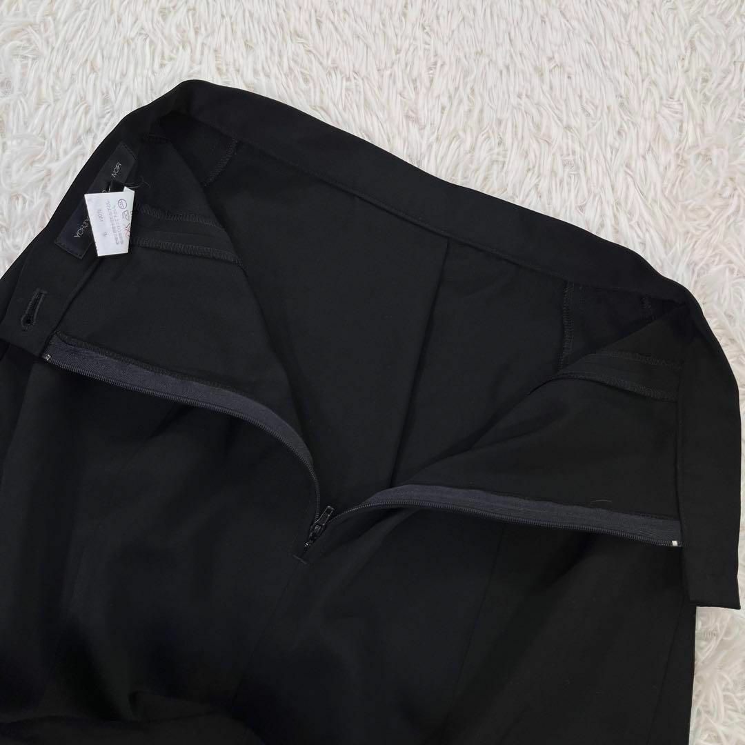 Yohji Yamamoto(ヨウジヤマモト)の【美品】ヨウジヤマモト プリュス ノワール　ロング スカート　ブラック　ウール レディースのスカート(ロングスカート)の商品写真