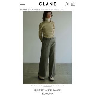 クラネ(CLANE)のクラネ　CLANE BELTED WIDE PANTS(その他)