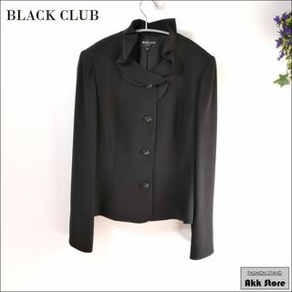 BLACK CLUB レディース ジャケット テーラードジャケット シルク 黒(テーラードジャケット)