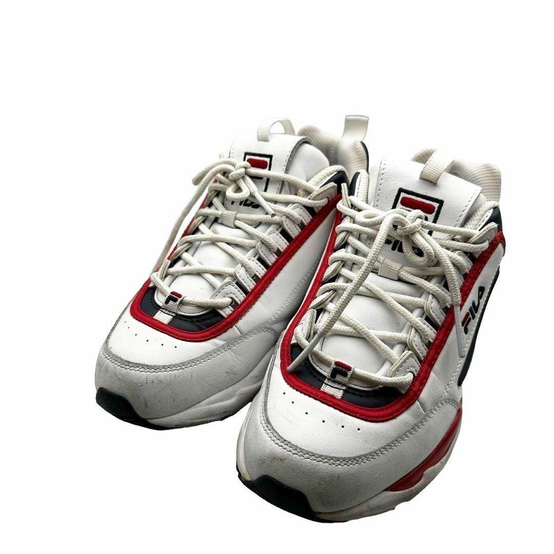 FILA(フィラ)のスニーカー　フィラ　FILA 白　ホワイト　25㎝　ユニセックス レディースの靴/シューズ(スニーカー)の商品写真
