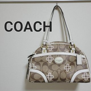 コーチ(COACH)のCOACH コーチ シグネチャー クローバー柄 ハンドバッグ ミニボストン(ハンドバッグ)