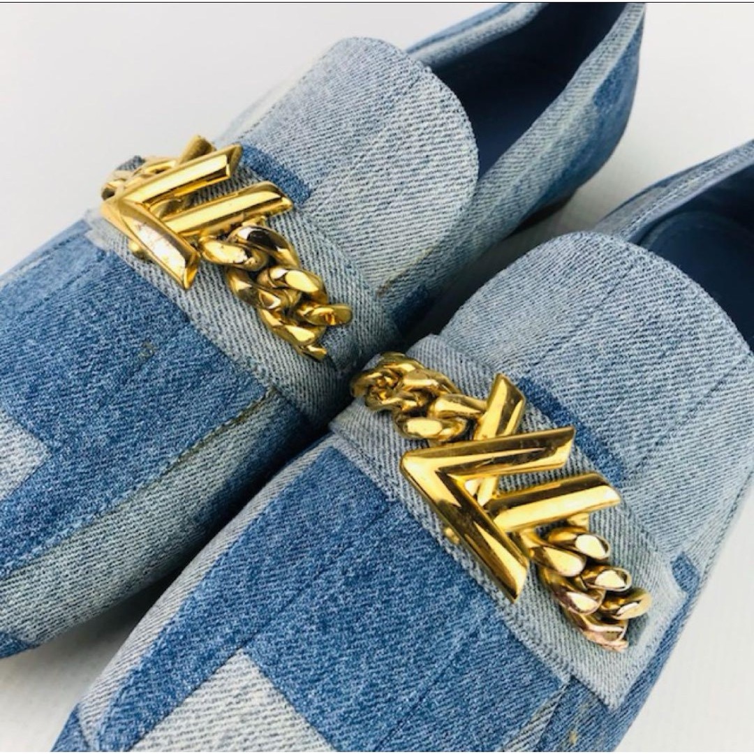 LOUIS VUITTON - 新品同様☆ルイヴィトン・デニム地レザー LOUIS VUITTON - 新品同様☆ルイヴィトン・デニム地レザー
