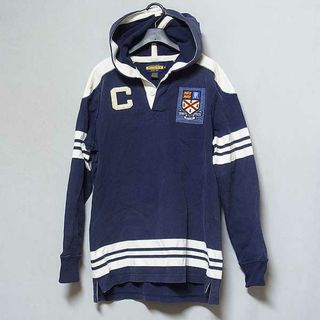 Ralph Lauren - 【ラルフローレン】RUGBYシャツ 長袖 フード付き M寸