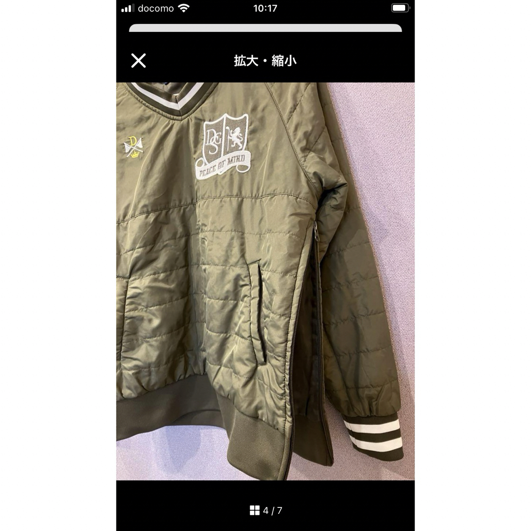 DELSOL 中綿入りトップス　サイドジッパーブルゾン　横開ジャンパー レディースのジャケット/アウター(ブルゾン)の商品写真