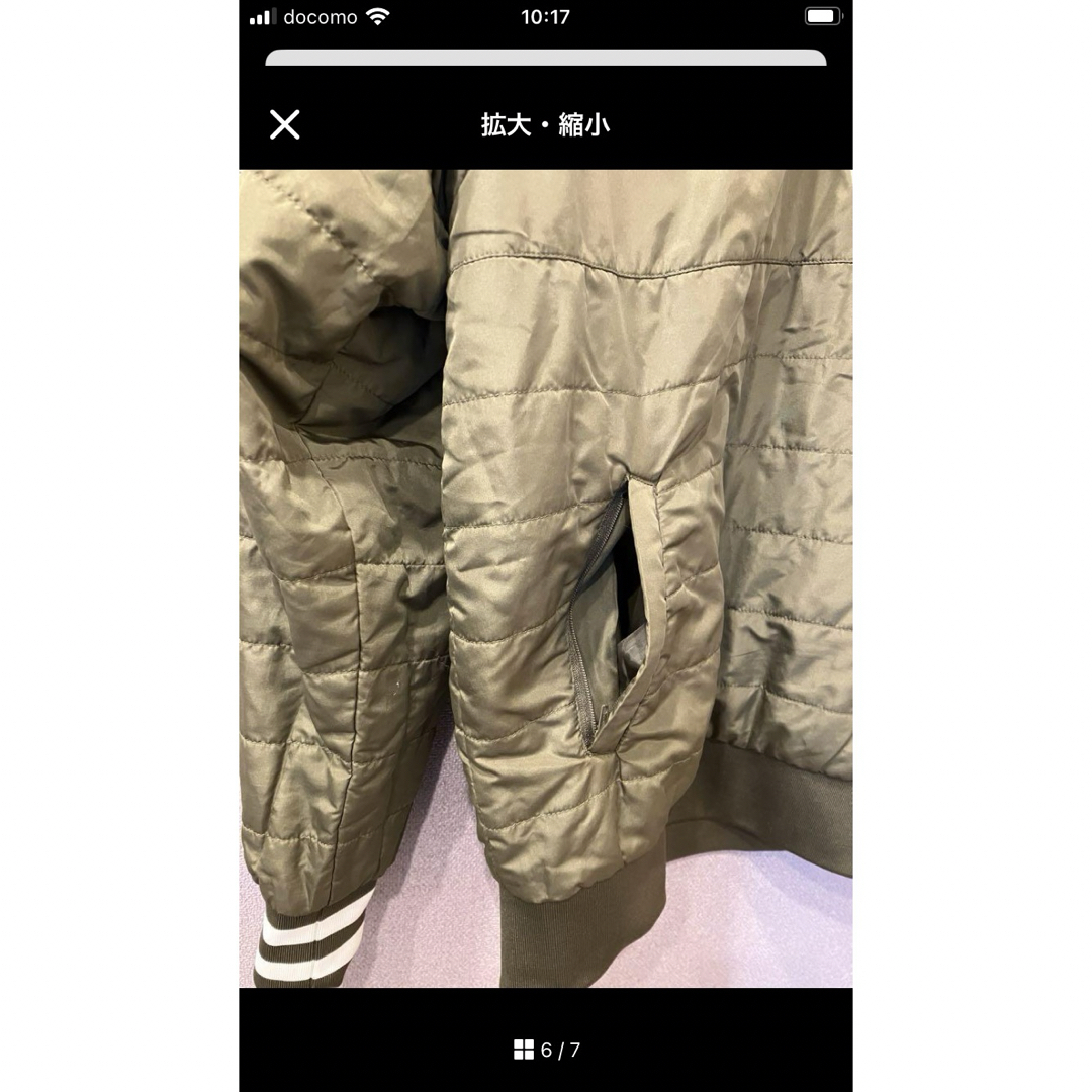 DELSOL 中綿入りトップス　サイドジッパーブルゾン　横開ジャンパー レディースのジャケット/アウター(ブルゾン)の商品写真