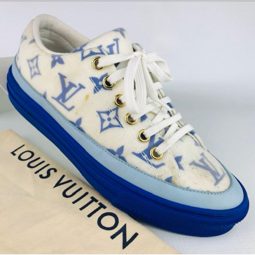 LOUIS VUITTON(ルイヴィトン)のルイヴィトン★ステラーライン・レザー モノグラム総柄 スニーカー(34) レディースの靴/シューズ(スニーカー)の商品写真