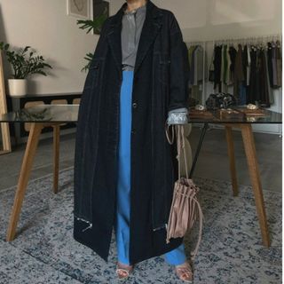 アメリヴィンテージ(Ameri VINTAGE)のFAKE LAYERED DENIM LONG COAT(ロングコート)