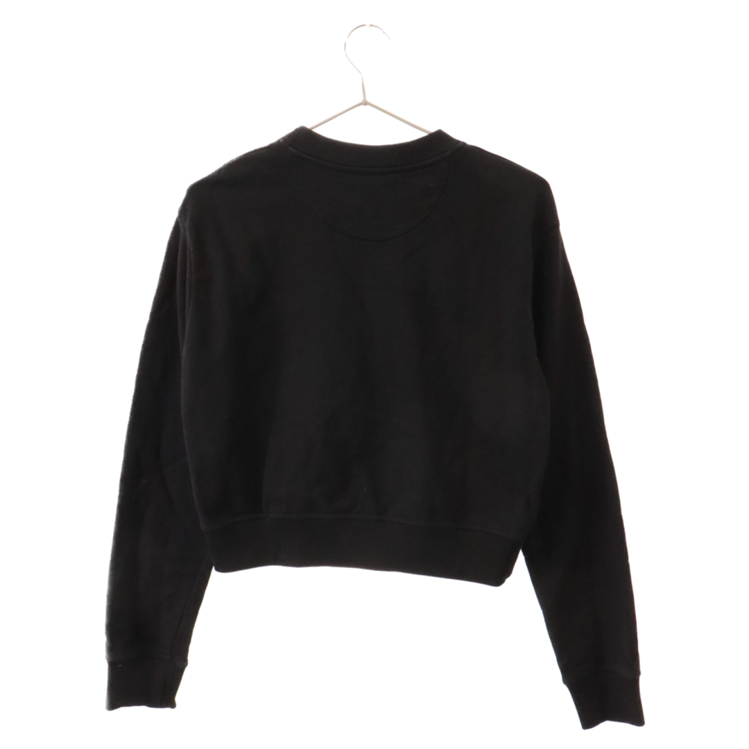 FENDI(フェンディ)のFENDI フェンディ CROPPED Sweatshirt コットン プルオーバー スウェットトレーナー ショート丈 レディース ブラック FS7427 AFLB レディースのトップス(トレーナー/スウェット)の商品写真