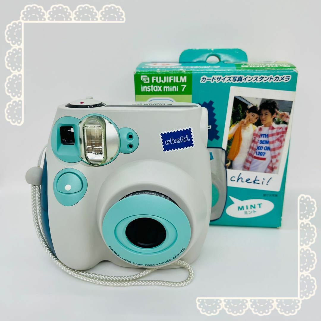 富士フイルム(フジフイルム)の美品　FUJIFILM インスタントカメラ チェキ instax mini 7 スマホ/家電/カメラのカメラ(フィルムカメラ)の商品写真