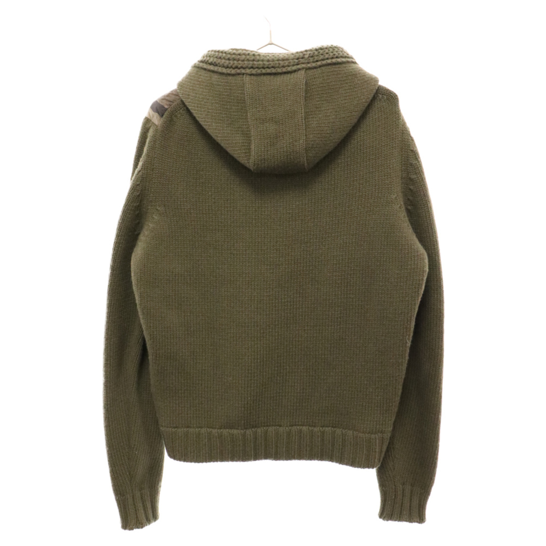 MONCLER(モンクレール)のMONCLER モンクレール 13AW MAGLIONE TRICOT CARDIGAN カモフラ ニット切替 ダウンジャケット カーキ 320919447 メンズのジャケット/アウター(ダウンジャケット)の商品写真