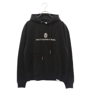 アベイシングエイプ(A BATHING APE)のA BATHING APE アベイシングエイプ BAPE BLACK ベイプブラック ロゴプリント プルオーバーパーカー ブラック BBKSWSW3200MH(パーカー)