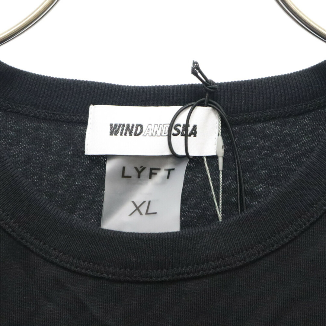 WIND AND SEA(ウィンダンシー)のWIND AND SEA ウィンダンシー ×LYFT STRETCH TEE リフト ストレッチTシャツ ブラック WDS-C-LYFT-23-Q4 メンズのトップス(Tシャツ/カットソー(半袖/袖なし))の商品写真